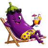 Aubergine en Vacances Soleil