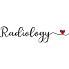Radiology lettering with heart
