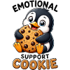Cute Penguin Cookies Cartoon Happy Snacking