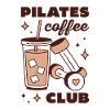 Pilates-Eiskaffee-Latte-Mädchen-Ästhetik