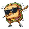 Sandwich à tamponner