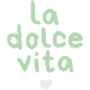 La Dolce Vita Mint Schrift