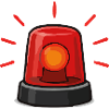 Red alarm flasher illustration