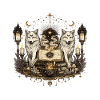 Twin Wolves and Mystic Tome Circle