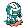Dripping Beach Volleyball