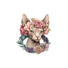Sphynx Katzen-Pyjama-Haare