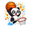 Puissant Panda Slam Dunk