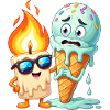Duo glace Flammenfreund