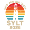 Sylt Leuchtturm Retro Sunset 2026