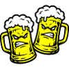 Verre de bière comique