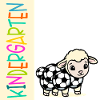 Kindergartenkind Fußball Schafe