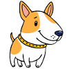Terri ein Bullterrier-Welpe (Chibi-Comic)