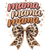 Mama Leopard Bow Retro Chic | Mama-Geschenk