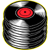 Stack d’albums vinyles
