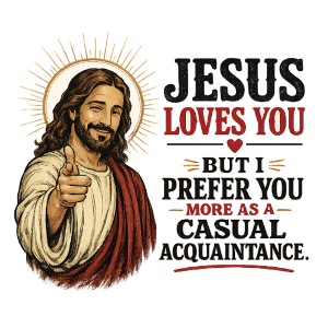 Jesus loves you but.....