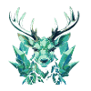 Geometric Crystal Deer