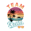 Team Crete Beach Retro Sunset