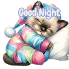 Pastel Kitten Good Night