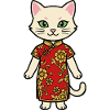 Chat de Chine de Shanghai
