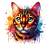 Bengalkatze Motiv