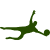 Dynamic Sport Silhouette Goalkeeper