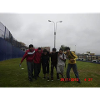 Amis de groupe en plein air