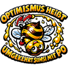 Optimismus-Biene mit Honigträumen