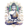 Buddha Lotus Meditation Art