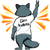 Waschbär Ciao Kakao Lustig