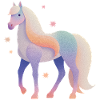 Cheval avec des étoiles
