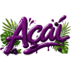 Açai Berries Lettering Design