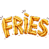 Fries Pommes Typografie Design  