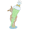 Lama mit großer Schultüte