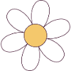 Cheerful Daisy Cartoon Flower