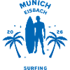 Munich Surfing 2026 Palm Trees Silhouette