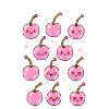 Cerises Kawaii en rose