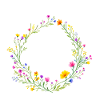 Wildflower Wreath Personalizable