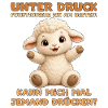 Süßes Schäfchen mit offenen Armen