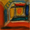 Farbiges Innenraum-Fragment