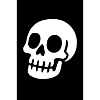 Minimalist_Two Tone_Skull_Illustration_In_Bold_