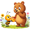 Honigfreunde Bär und Biene