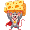 Superhero Mouse Cheese Power