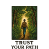 Vertraue deinem Weg im Wald