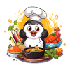Küchen-Pinguin Kochkunst