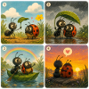 Coccinelle et fourmi