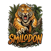 Smilodon Säbelzahntiger Porträt