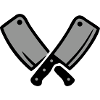 Cleaver Butcher Meat Grill Master BBQ