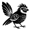 Fantail-Vogel