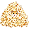 Hamster im Popcornhügel