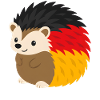 Regenbogen-Igel Design